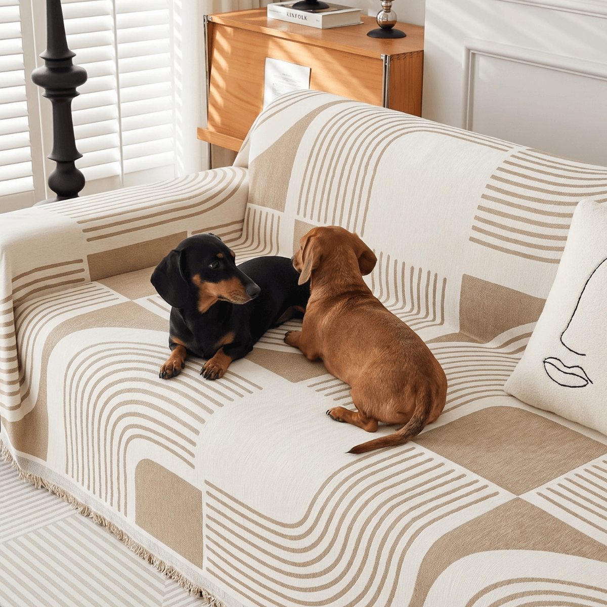 Keeping your couch clean, made stylish